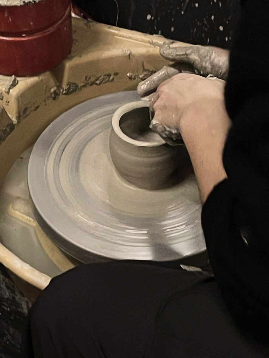 Schijf Pot Klei atelier